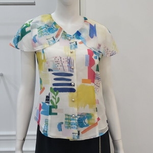 미니멈 시스루 캡 블라우스 MYBAWB4130MX _IC