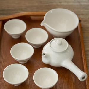 이천도자기 미색 5인 다기세트 전통 찻잔 선물용_이미지