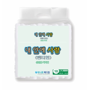 유니온디펜더 팬티 형 성인 기저귀 남녀 공용 대형 L/XL 10개 1팩 보통 체형 60kg 좌우 노인 환자 요양원_이미지