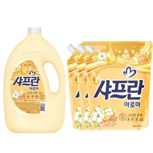 샤프란 아로마 소프트 코튼 3.1L + 리필 2.1L[본품1개+리필3개]
