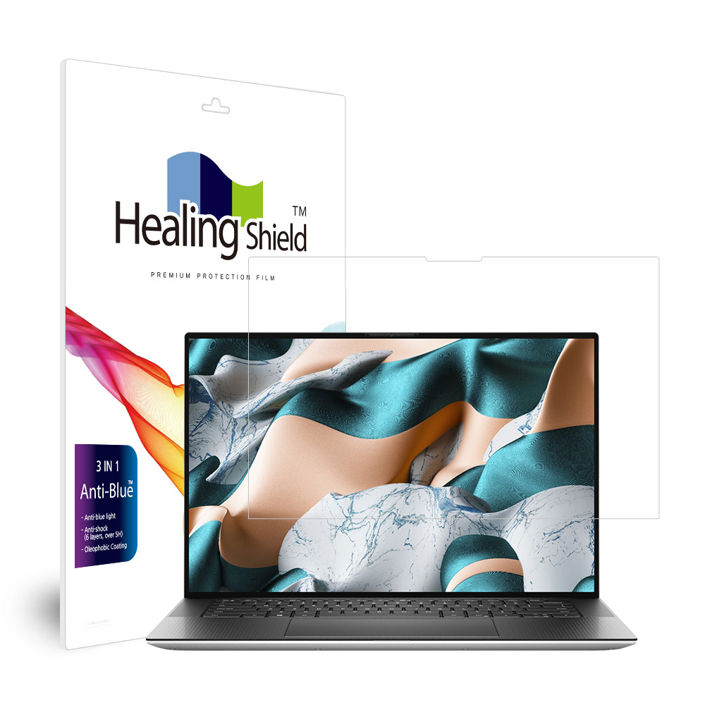 폰트리 힐링쉴드 델 XPS 15 9500 4K 터치 블루라이트차단 액정보호필름_이미지