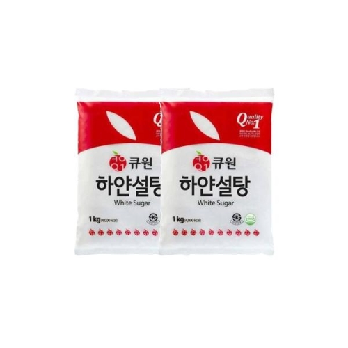 삼양사 큐원 하얀설탕 1kg (2개)