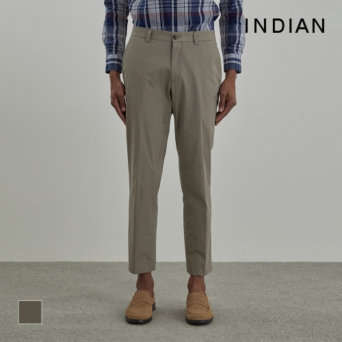 면 워싱 슬림 밴딩 팬츠_MIVDL5S1361