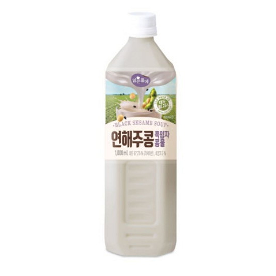 맑은동해 맑은물에 연해주콩 흑임자 콩물 1L (4개)_이미지