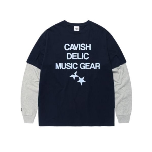 카비시 CAVISH DELIC LAYERED LS TEE 반팔티 네이비 CV2FSUT579A 192551_이미지