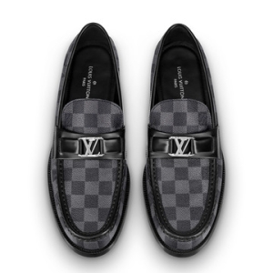 루이비통 메이저 로퍼 다미에 그레이 남성 구두 로퍼 1A4OL7_이미지