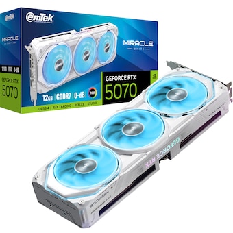 이엠텍 지포스 RTX <b>5070</b> MIRACLE WHITE D7 12GB
