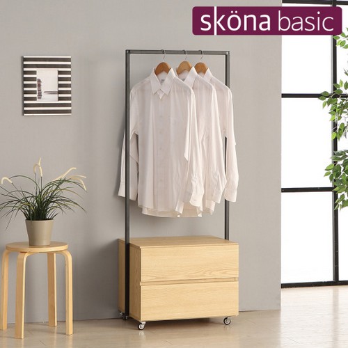 아르안 2단 서랍 행거 600