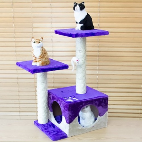  엠펫 바이올렛 2단 캣타워 H-8543