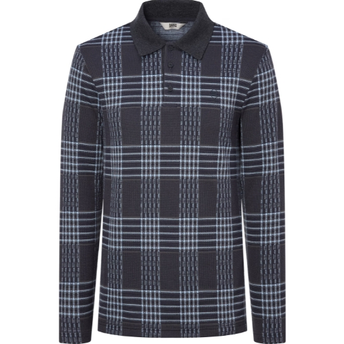 닥스골프 기모 변형체크 긴팔 카라티 DGTS4D712N2