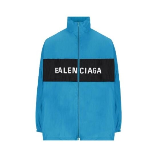 발렌시아가 로고 프린트 하이넥 재킷 725302TNO19 4600 T_이미지