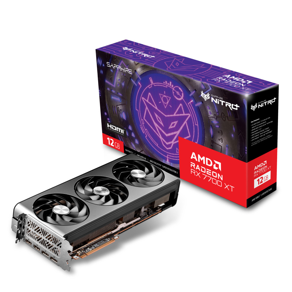 SAPPHIRE 라데온 RX 7700 XT NITRO+ OC D6 12GB이미지입니다. 누르면 해당 게시물로 새창이동합니다.