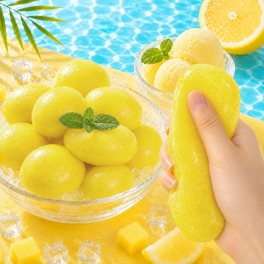 레몬 샤베트 슬랑이 말랑이