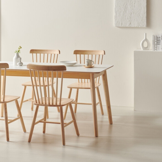 헤이몰리 로쉐 원목 식탁 1600 (의자별도)_이미지