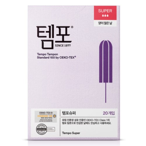 동아제약 템포 오리지널 슈퍼 20개 (9팩(180개))