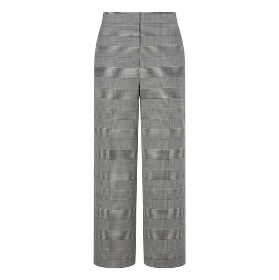 닥스레이디스 체크 울혼방 밴딩팬츠 DLPA4D803BK_이미지