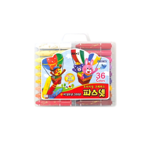 아모스 프리미엄 크레파스 파스넷 (36색)_이미지
