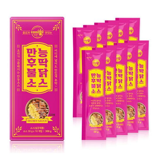 쿠즈락앳홈 만능후딱 불닭 소스 10개입 300g이미지입니다. 누르면 해당 게시물로 새창이동합니다.