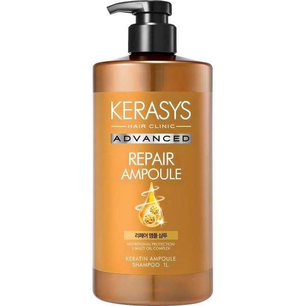 애경 케라시스 어드밴스드 리페어 앰플 샴푸 1000ml (3개)
