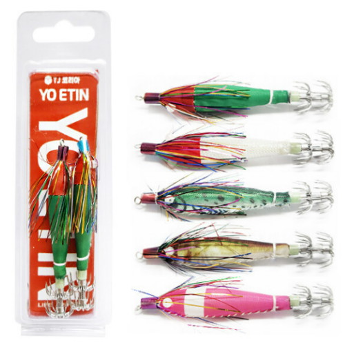 TJ코리아 요이틴 틴셀 에기 3호 한치 갑오징어 쭈꾸미 수평에기