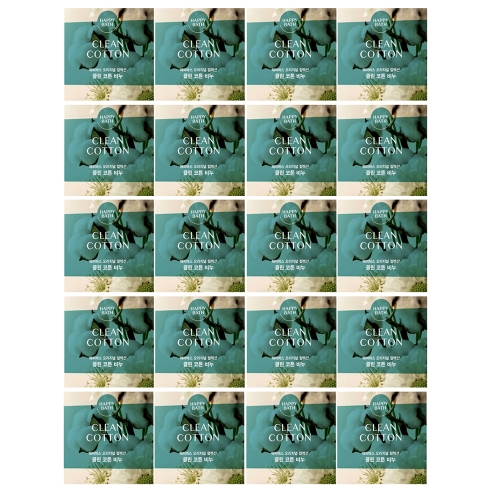 해피바스 오리지널 컬렉션 클린 코튼 비누90g (20개)_이미지