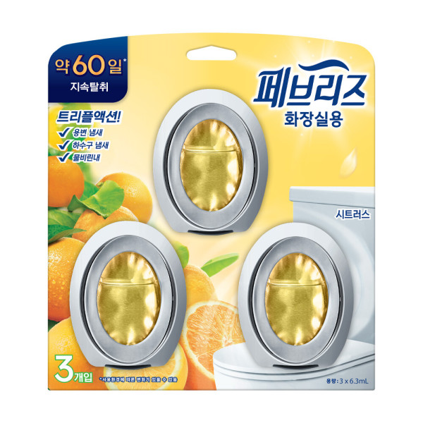 페브리즈 화장실용 비치형 시트러스 6.3ml이미지입니다. 누르면 해당 게시물로 새창이동합니다.