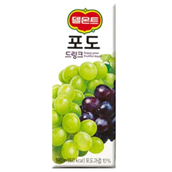 롯데칠성음료 델몬트 포도 드링크 190ml (4개)