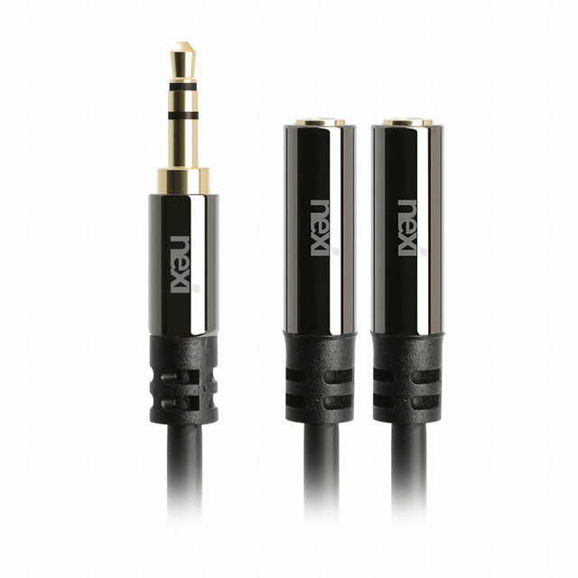 리버네트워크 NEXI NX942 3.5mm 스테레오 Y형 연장 케이블 (0.24m)_이미지