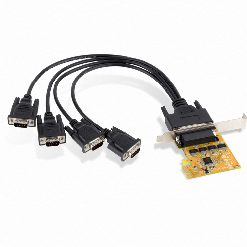 SUNIX 4��Ʈ �ø��� PCIe ī�� (SER6456AL-C)