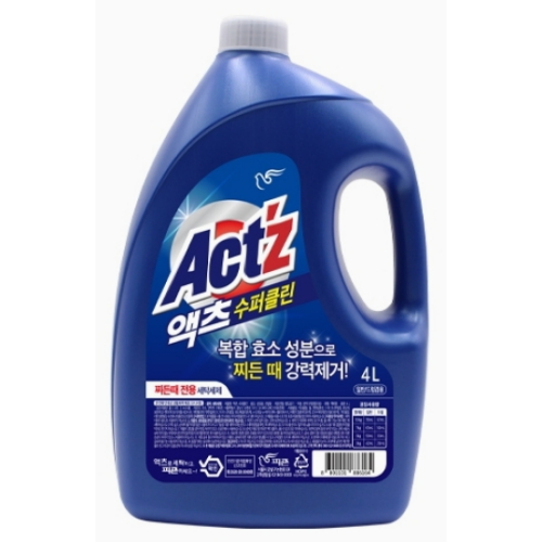 액츠 ㅤ수퍼클린 4L (1개)_이미지
