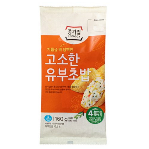 대상FNF 종가집 고소한 유부초밥 160g이미지입니다. 누르면 해당 게시물로 새창이동합니다.