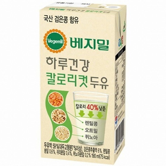 베지밀 하루건강 칼로리컷 두유 190ml