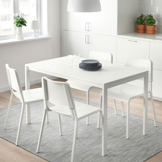 이케아 MELLTORP 식탁 1250 (테오도레스의자4개)_이미지