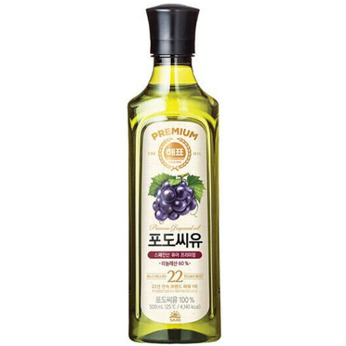 해표 포도씨유 500ml (6개)_이미지