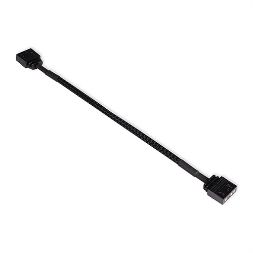 ALPHACOOL ARGB 3pin to 3pin 연장 케이블 (0.15m, 블랙)_이미지