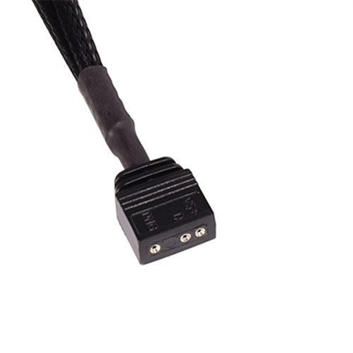 ALPHACOOL ARGB 3pin to 3pin 연장 케이블 (0.15m, 블랙)_이미지