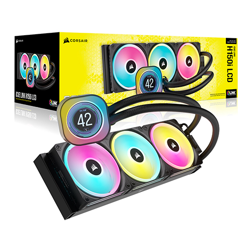 CORSAIR iCUE LINK H150i LCD AIO (블랙)_이미지