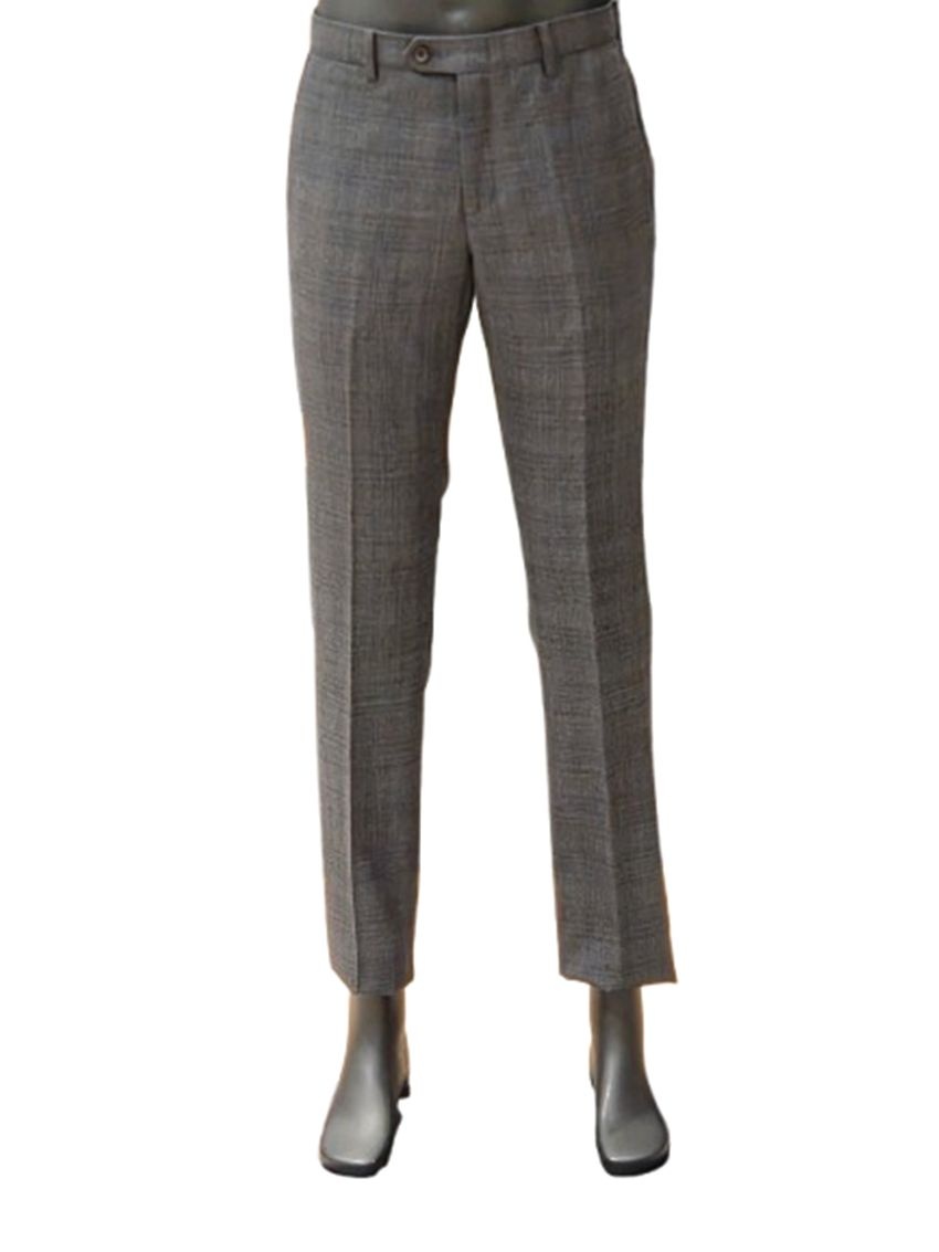 바쏘옴므 SS 그레이 데일리 글랜체크 패턴 모100 정장바지KBGAAPF24A_이미지