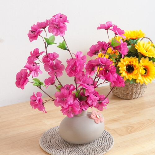 플라워트리 봄소식 진달래 화병o set 37cmP 조화 화병 꽃 FMFUFT_이미지