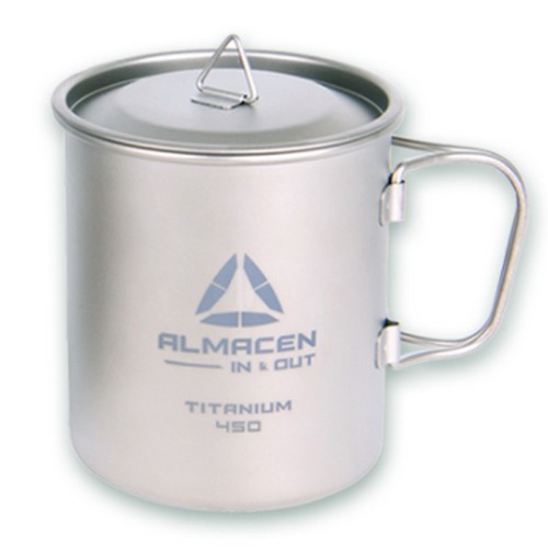 알마센 티타늄 싱글 티탄컵 (450ml)
