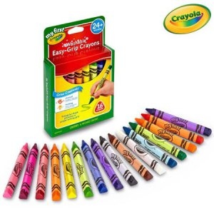 크레욜라 삼각형 굵은수성크레용16색 색연필 미술놀이