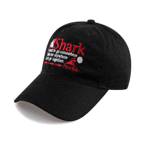 윅 WICK 3일 배송 Fish Shark 워싱 볼캡블랙 303520_이미지