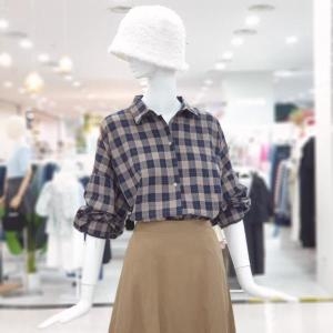 SG세계물산 에이비에프지 abfz sh06 똑딱이 박시 체크 셔츠 블라우스 똑딱이 박시 체크 셔츠 블라우스 SLC S40487528