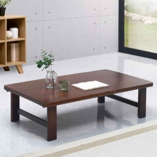 채우리 달소수 접이식 소나무 원목 교자상 (120x70cm)_이미지