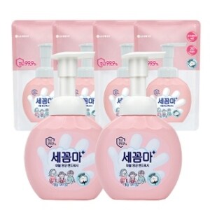 온더바디 <b>세꼼마</b> 버블 핸드워시 파우더 250ml x 2개 + 리필 200ml x 4개