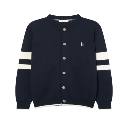 헤지스 남성 라인배색 면혼방 가디건_HZSW5A203N2_이미지