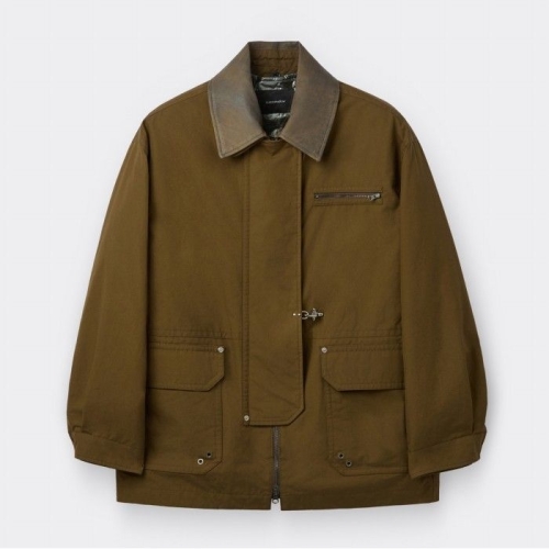 코오롱인더스트리 커스텀멜로우 Brown Millerain Fireman Jacket CWUAW25712BRX