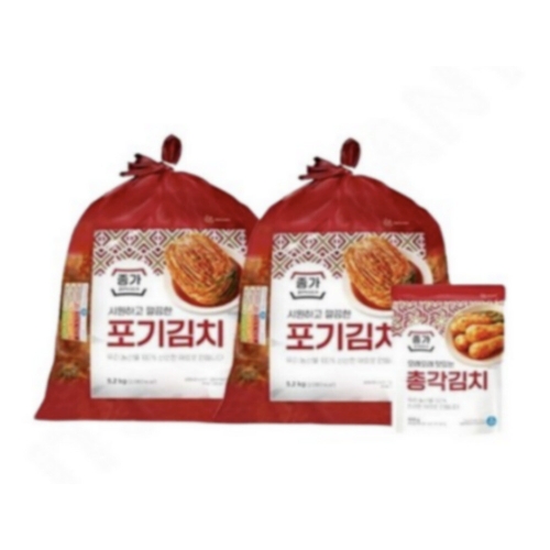  종가 중부식 포기김치 10.4kg + 총각김치 400g [1개]