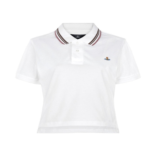 웨스트우드 비비안 화이트 미니 클래식 폴로 티셔츠 1H010004 J00AU A401