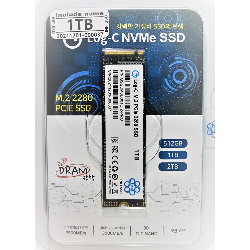 인피에스에스디 Log-C M.2 NVMe (1TB)_이미지